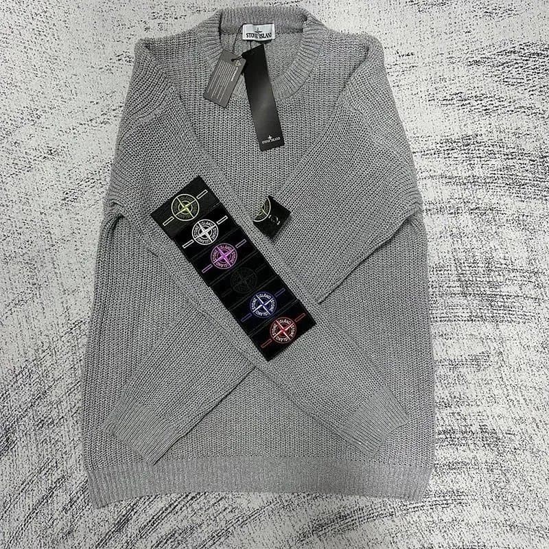 Stone Island Knit Sweater Diamond Pattern — DDSTD-MY-0024