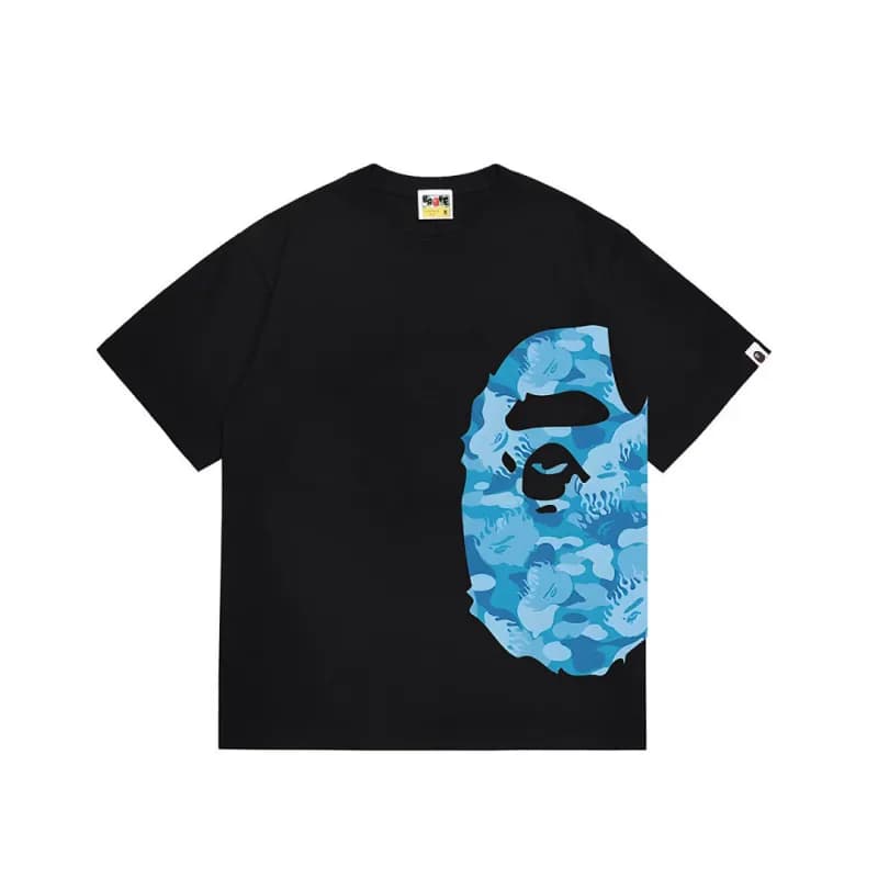 BAPE Ape Head Tee Multi-Color Camo Print — 1323黑色