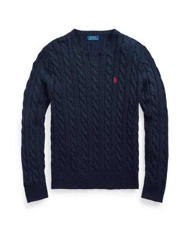 Polo Ralph Lauren Cable Knit V-Neck Sweater Classic Cable — ALBB-02 男款