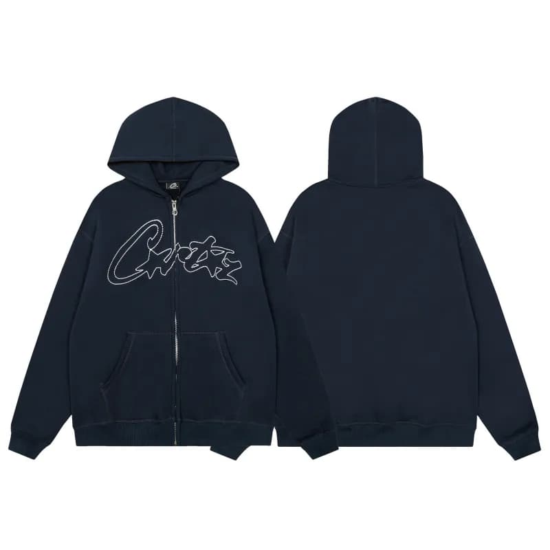 Corteiz Track Pants Embroidered Logo — 779藏青色