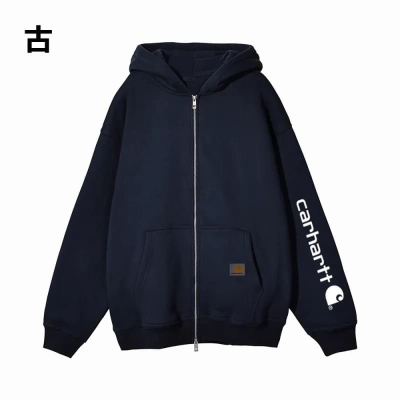 Carhartt Zip-Up Hoodie Logo Sleeve