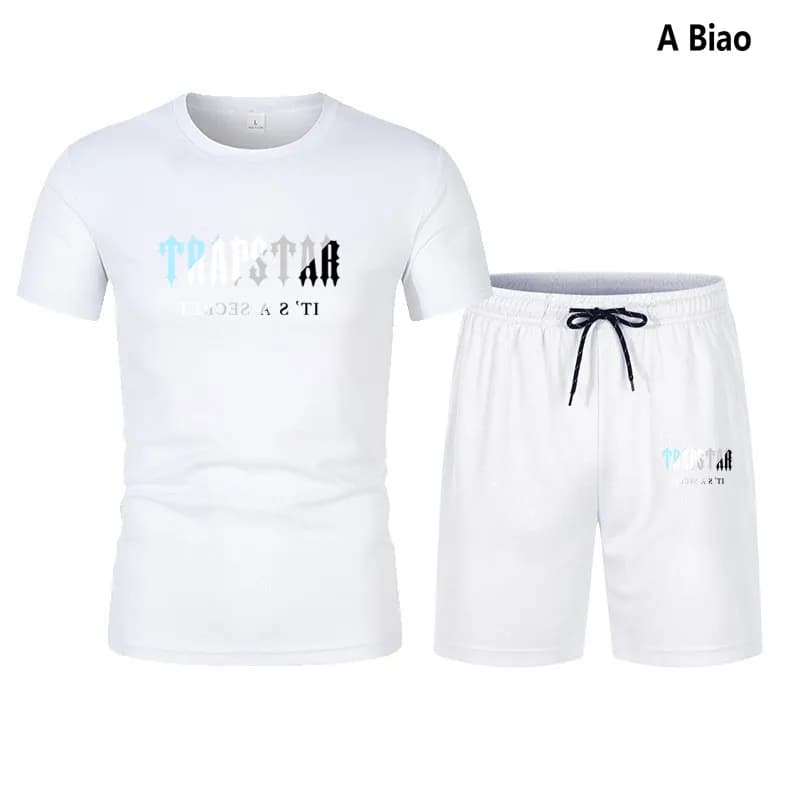 T-Shirt & Shorts Set Trapstar Logo Print