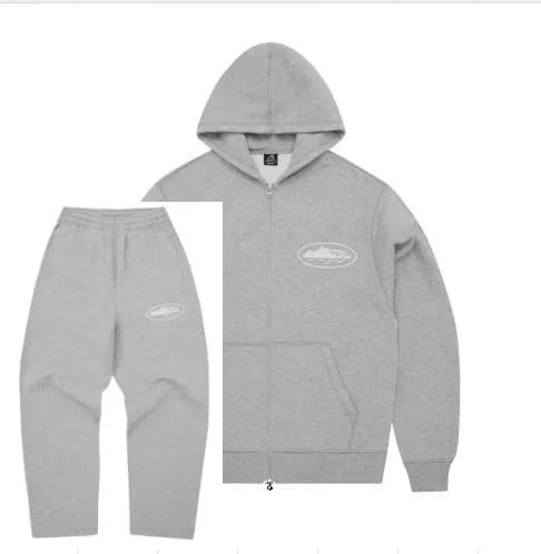 Gallery Dept. Track Pants Oval Logo — 浅灰色拉链套装
