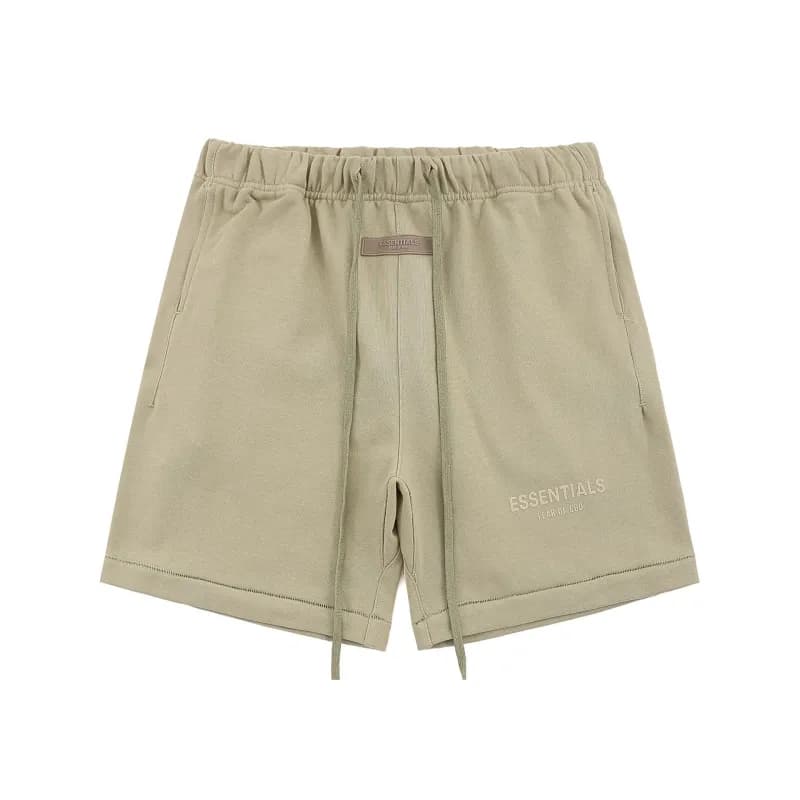 Fear of God Essentials Shorts Split Hem — K210灰绿色