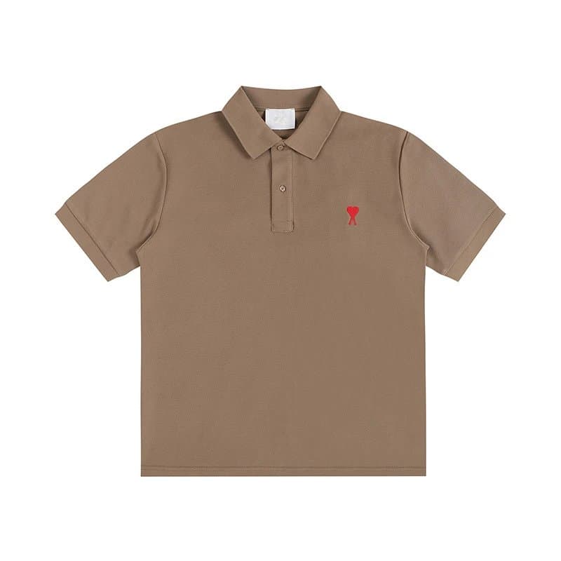 AMI Paris Polo Shirt Heart Logo