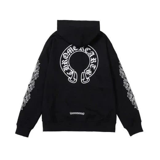 Chrome Hearts Hooded Sweatshirt Cross Logo Print