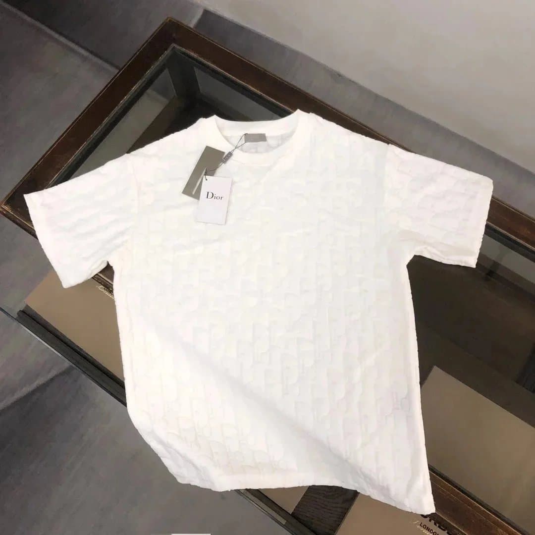 Dior T-Shirt Oblique Logo Jacquard