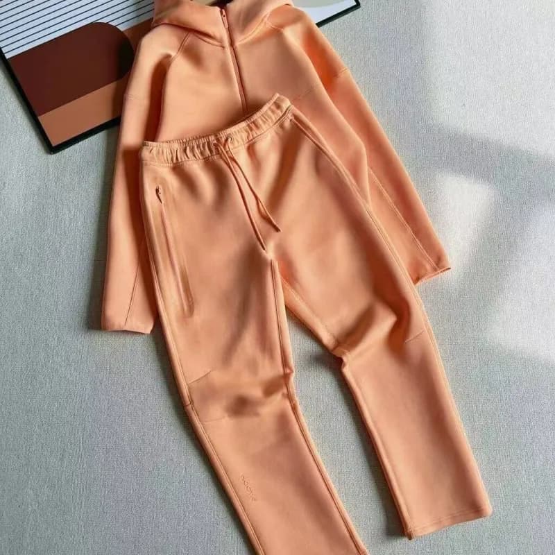 Nike Tech Fleece Hoodie and Joggers Peachy Nude