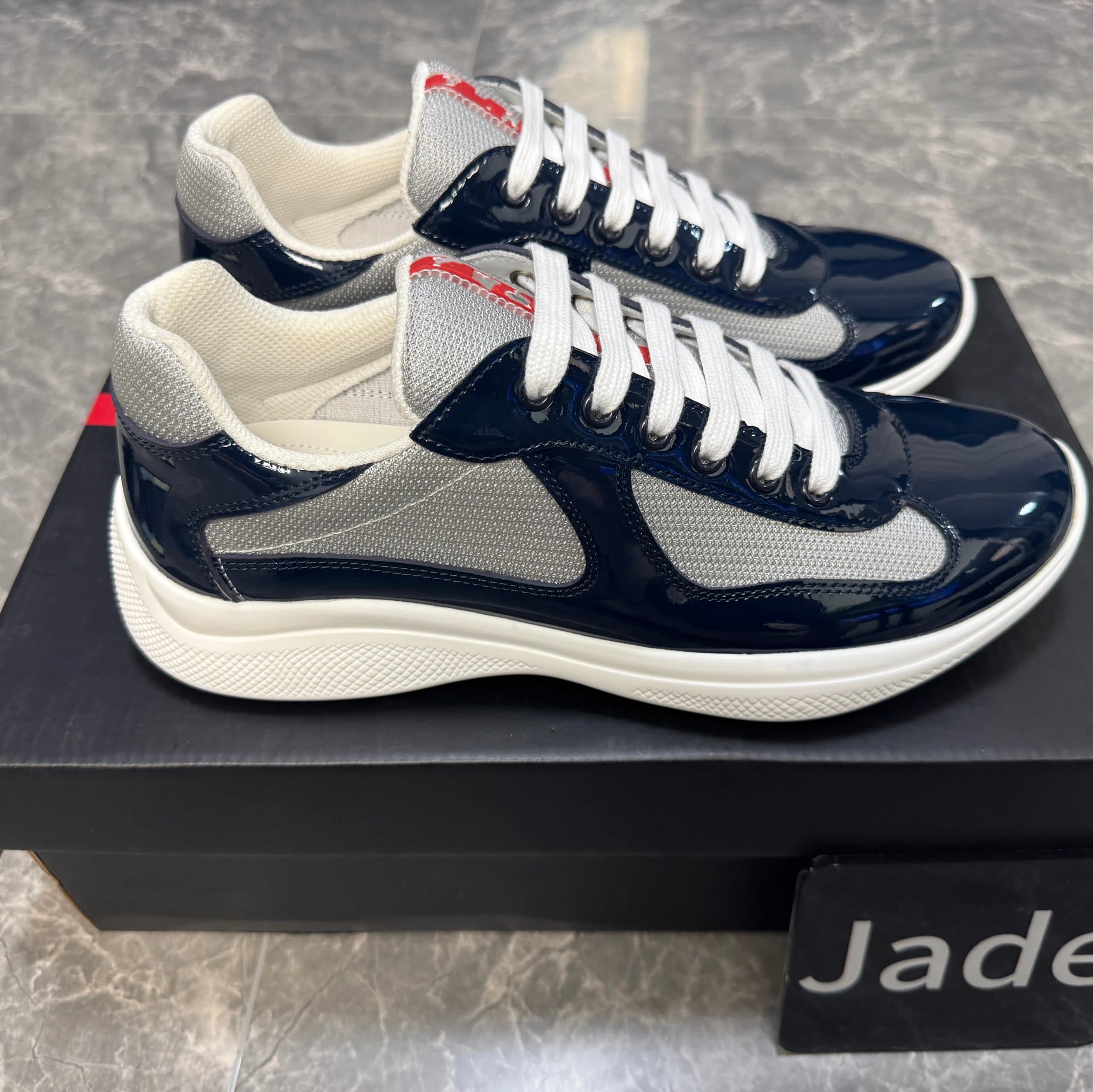 Prada Linea Rossa Sneaker Tangerine/Silver — K21