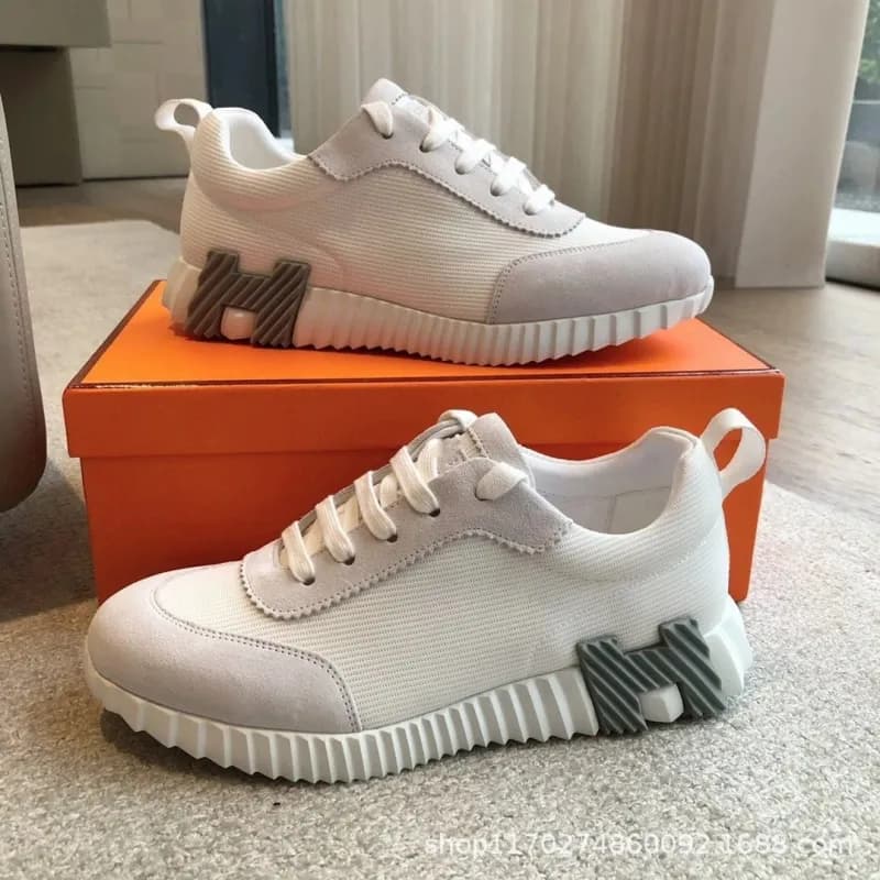Hermès H-Boot Sneaker White Grey