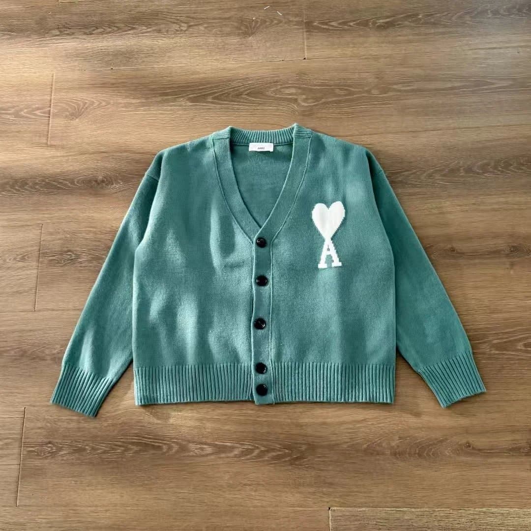 AMI Paris Cardigan Heart Logo