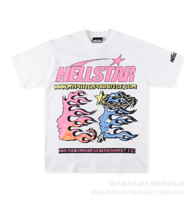 Hellstar Graphic Tee Alien Face Print — 19