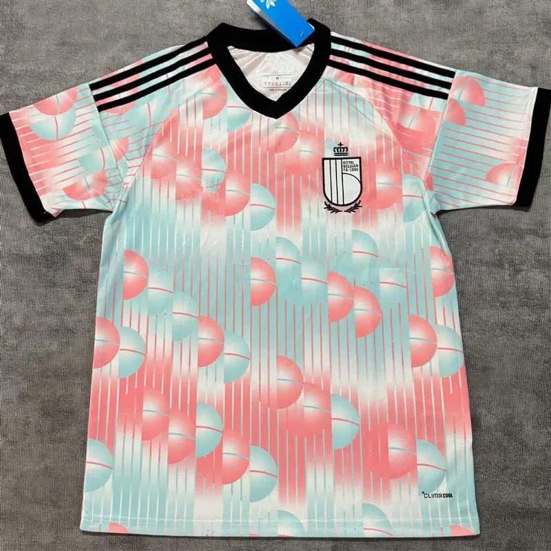Adidas Belgium National Team Home Jersey Flame Pattern — 26-27比利时客场