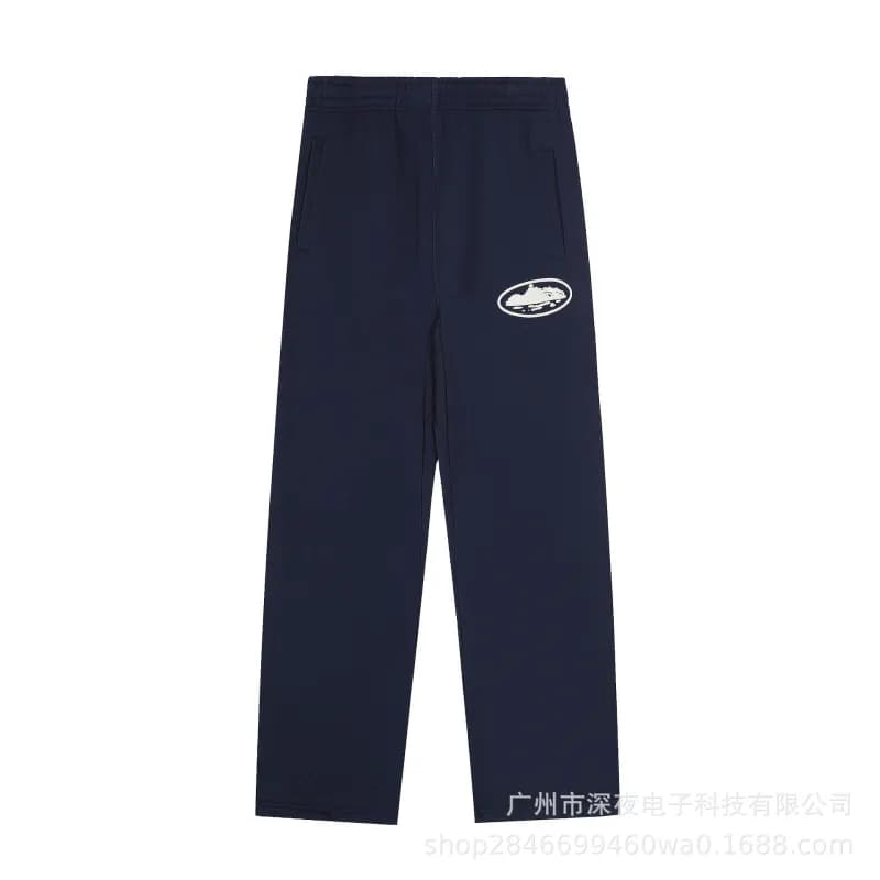 Corteiz Track Pants Embroidered Logo — 639藏青色