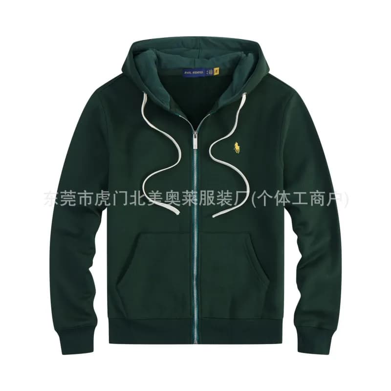 Polo Ralph Lauren Full-Zip Hoodie Classic Fit — 墨绿色