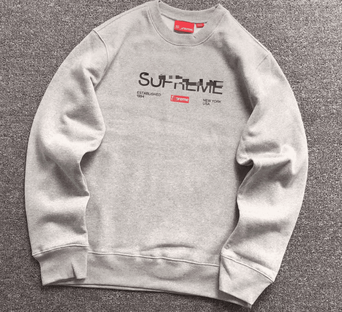 Supreme Crewneck Sweatshirt Established 1994 Box Logo