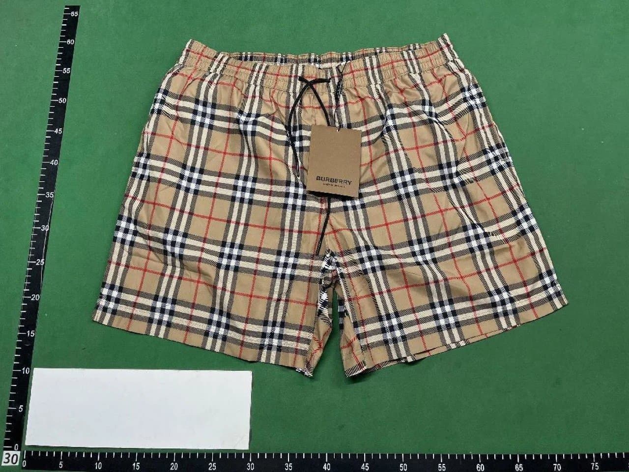 Burberry Monogram Print Shorts Classic Check Pattern — BBL-5