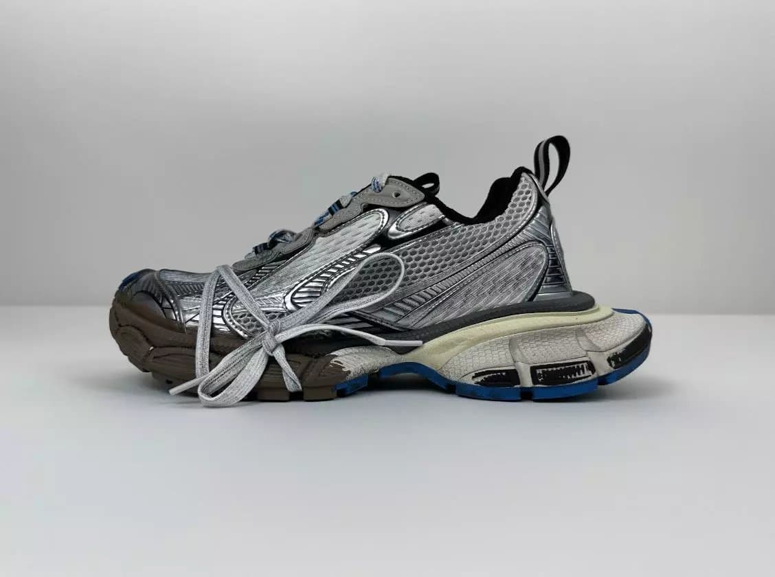 Balenciaga Speed Trainer Silver Volt Blue — VG版 · 010-11泥染35-46