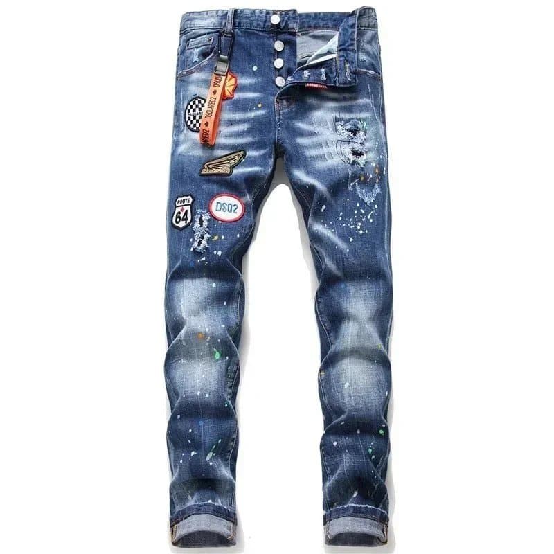 Diesel Patchwork Jeans Distressed with Patches