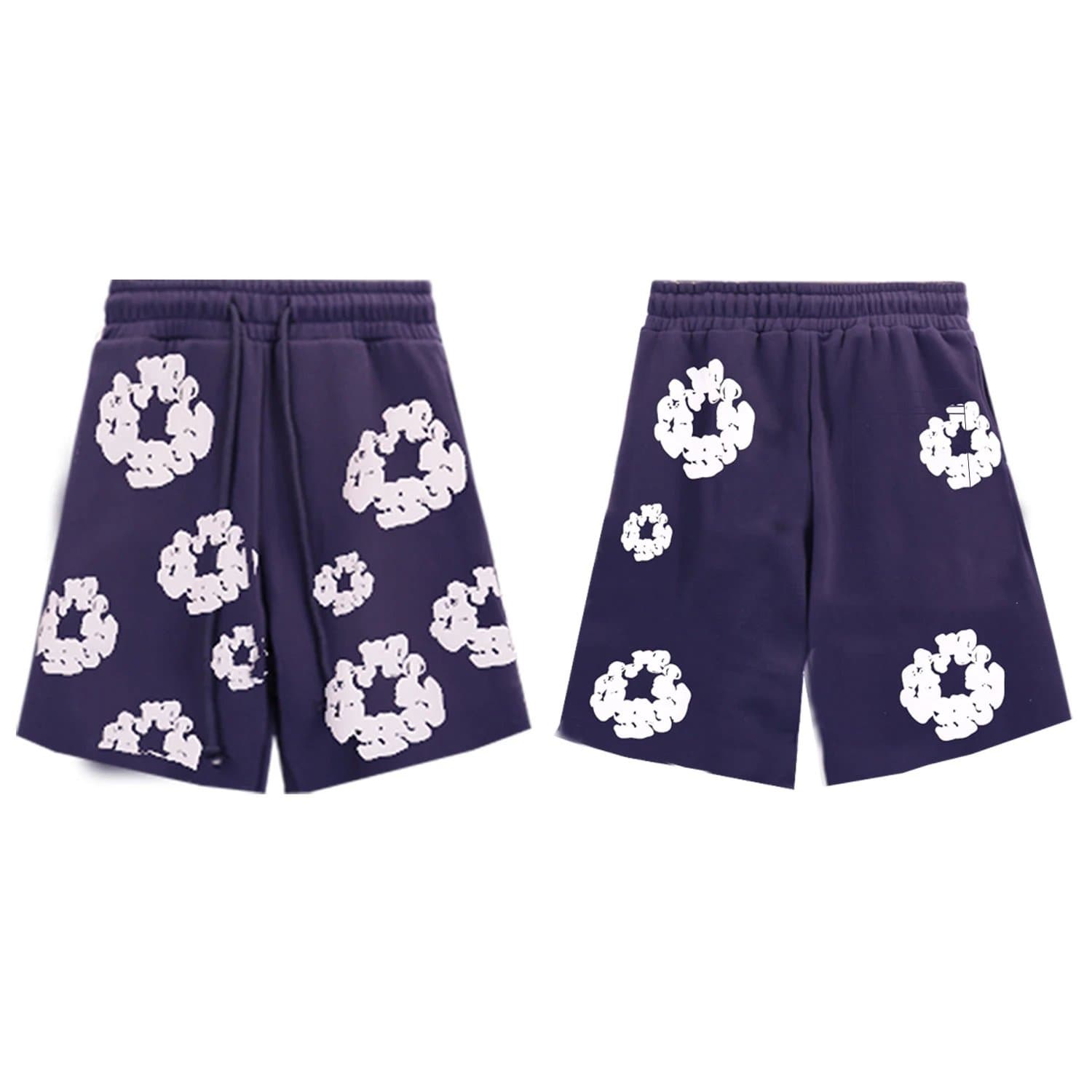 Balenciaga Printed Shorts Cloud Logo