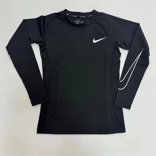 Nike Pro Cool Long Sleeve Tee Black/White