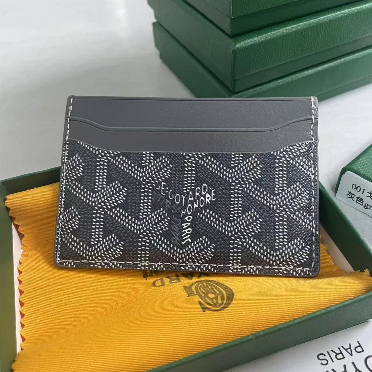 Goyard Card Holder Goyardine Canvas