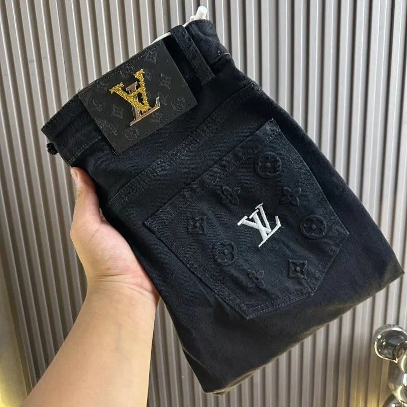 Louis Vuitton Monogram Jeans Embroidered LV Pocket
