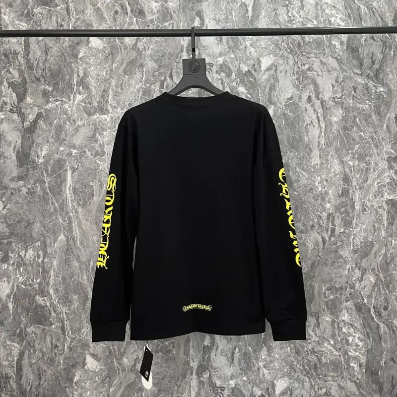 Long Sleeve Tee Chrome Hearts Logo Sleeve