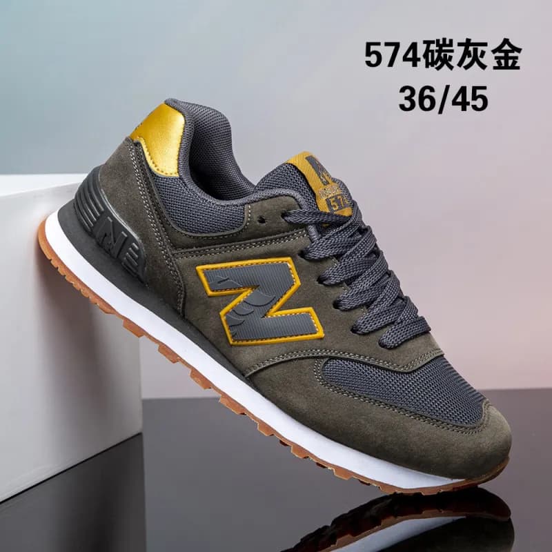 New Balance 574 Carbon Grey Gold