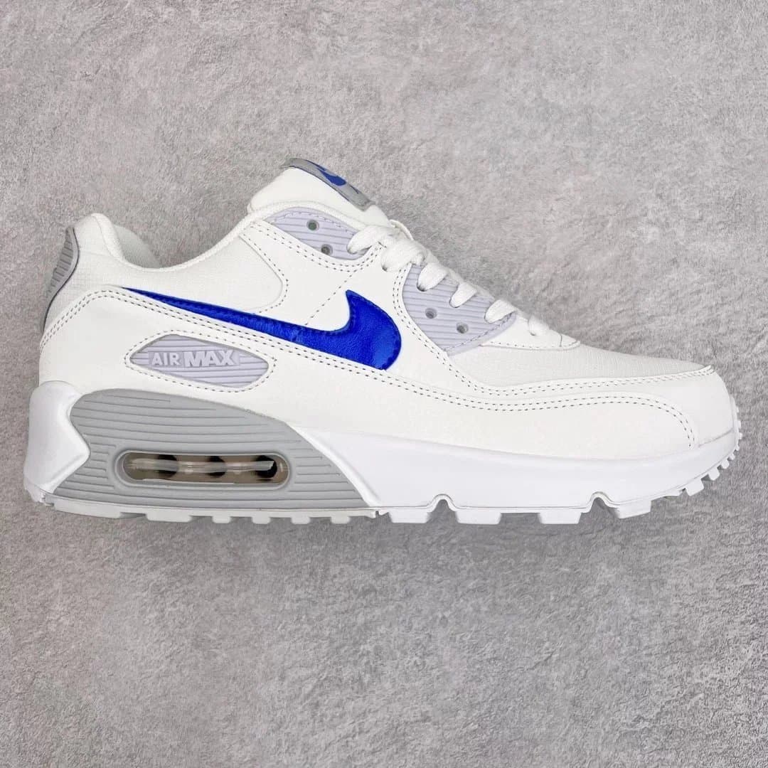 Nike Air Max 90 Light Bone/Deep Navy — MX NK Max90白蓝 DX0115-100