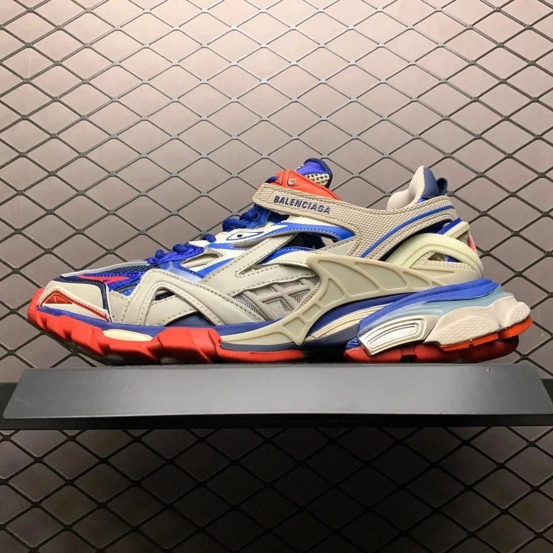 Balenciaga Triple S Lilac — 灰蓝红