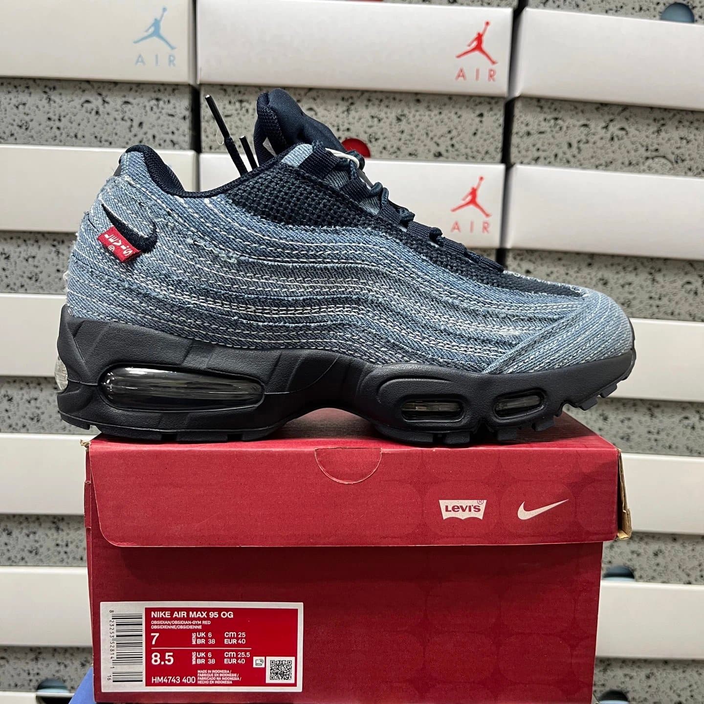 Nike Air Max 95 Essential Triple Black — HM4743-400牛仔蓝 · WE版
