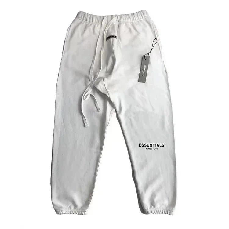 Fear of God Essentials Sweatpants Essentials Logo — 白色亮面logo