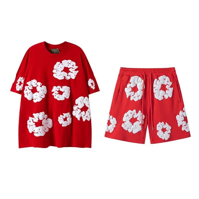 Balenciaga Floral Print Set 3D Cloud Motif