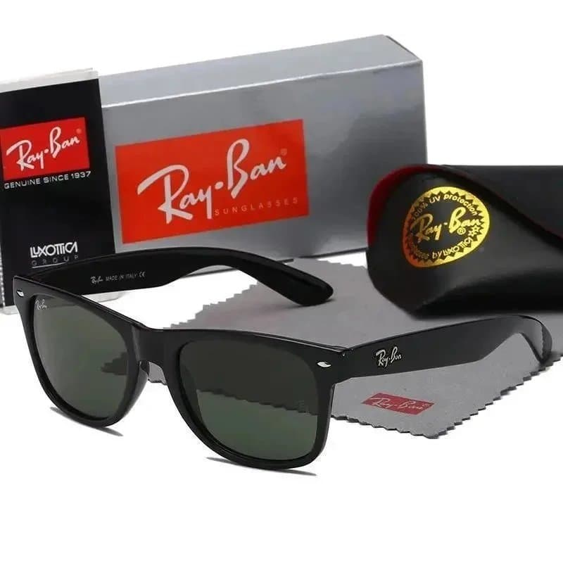 Ray-Ban Wayfarer Tortoise Shell — 二140 亮黑墨绿片+配送盒