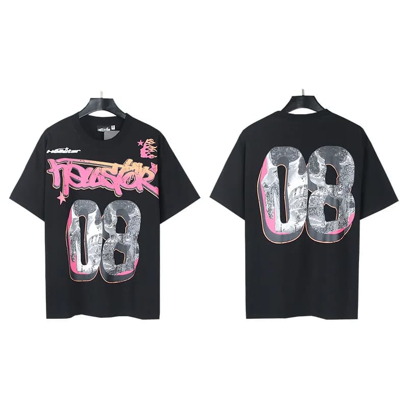Palm Angels Graphic Tee Hellstar Records Print — 568黑色
