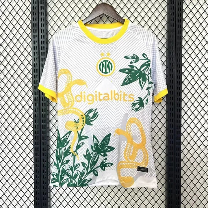 Versace Graphic T-Shirt Medusa Baroque Print — 2425国米特别版黄色