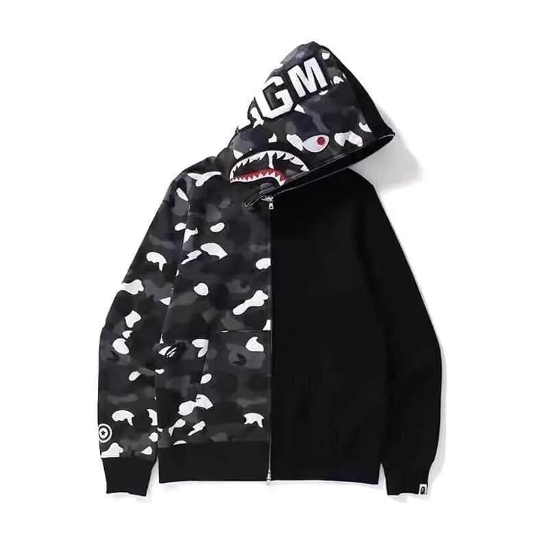BAPE Shark Hoodie Split Camo