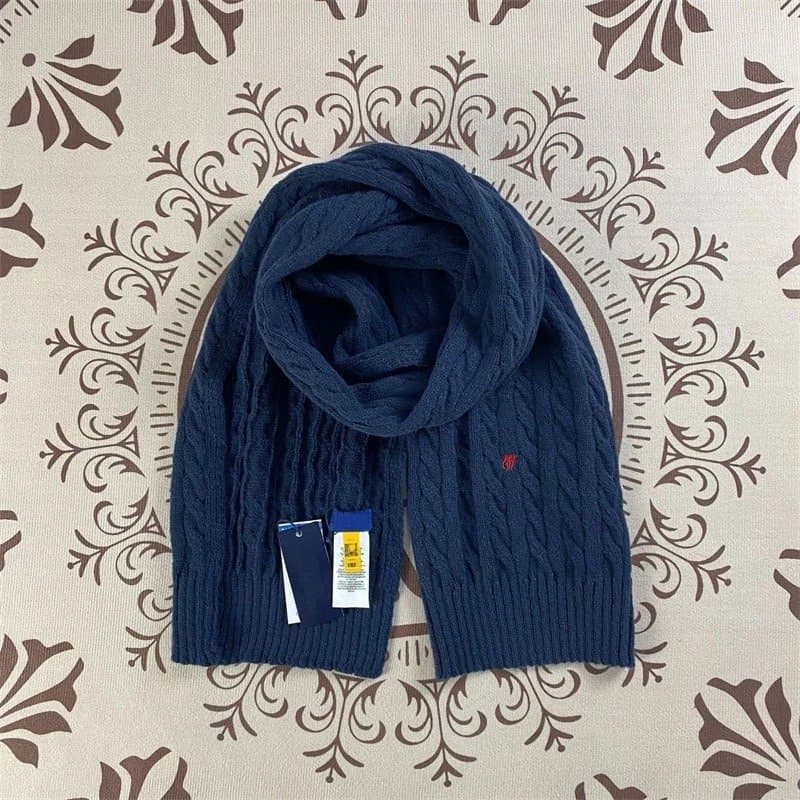 Polo Ralph Lauren Cable Knit Scarf Classic Navy