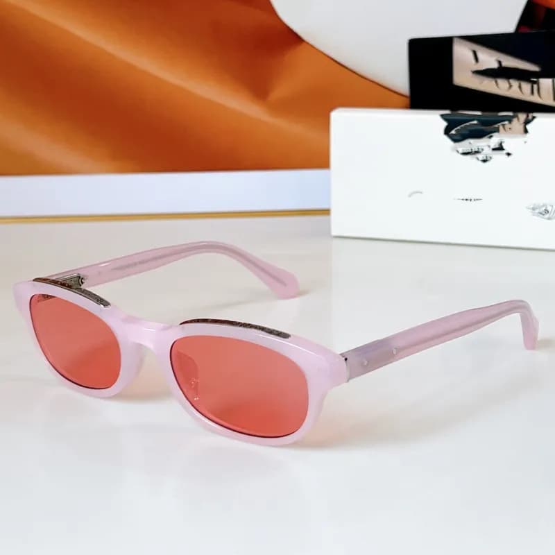 Gentle Monster Sunglasses Pastel Pink Frame with Coral Lenses