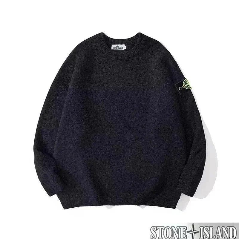 Stone Island Crewneck Sweater Classic Logo Patch