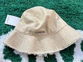 Acne Studios Bucket Hat Frayed Edge — Jac Beige