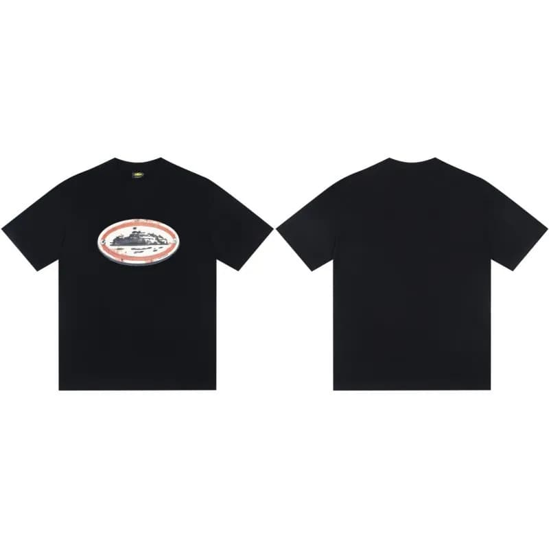 Graphic Tee Corteiz Logo — C208黑色