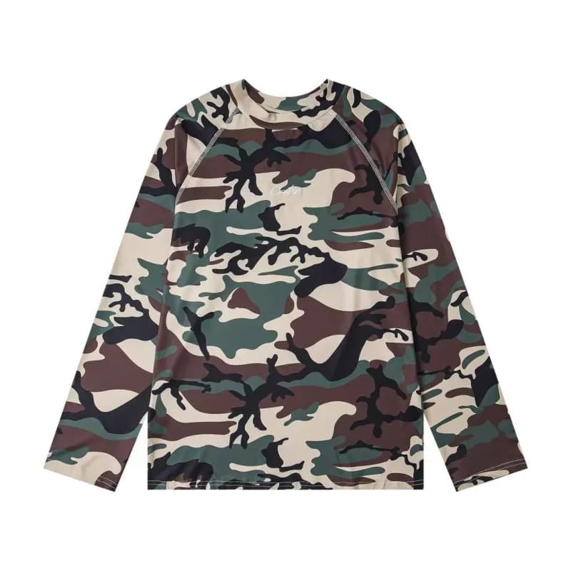 Long-Sleeve Rash Guard Camouflage Print