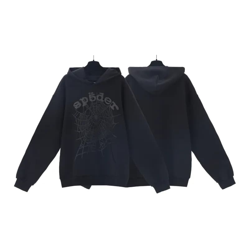 Sp5der Hooded Sweatshirt Spiderweb Logo
