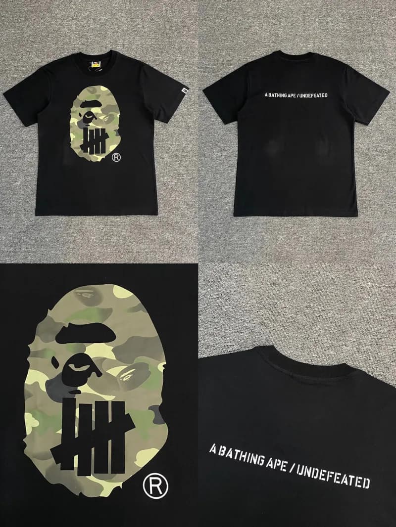 BAPE A Bathing Ape T-Shirt Multiple Colorways and Graphics — XX112黑色