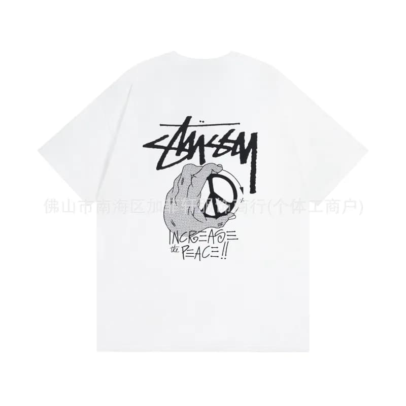 Stüssy Graphic Tee Peace Sign Print