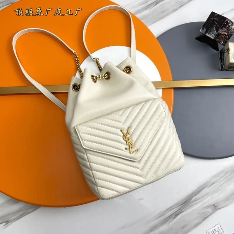 Saint Laurent Niki Bucket Bag Quilted Leather