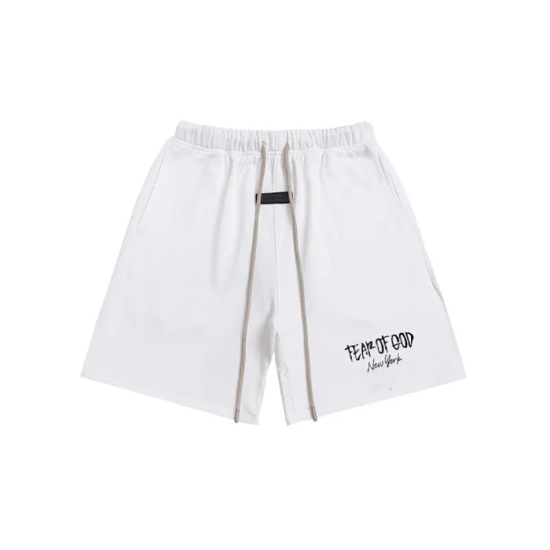 Fear of God Essentials Shorts White Logo