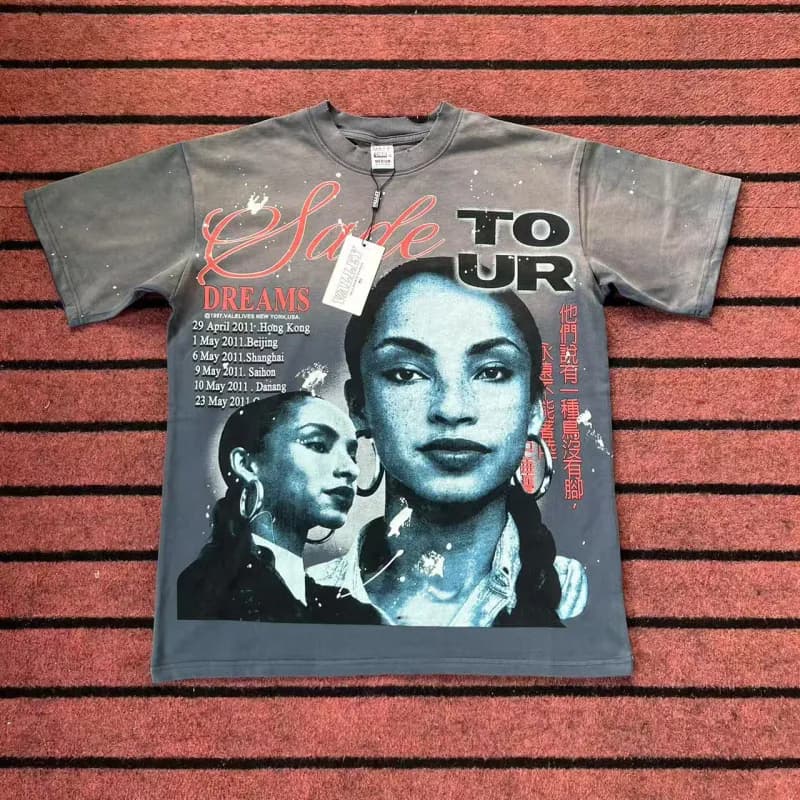 Valentino Tour Dreams Graphic Tee Sade Concert Print